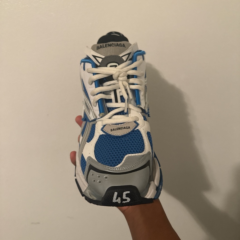 Balenciaga Blue and White Sneakers
